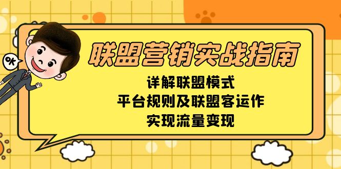 联盟营销实战指南，详解联盟模式、平台规则及联盟客运作，实现流量变现-网创论坛