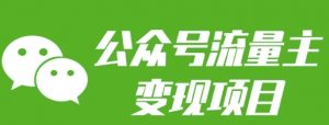 公众号流量主变现项目：每天2小时，普通人每月多挣三五千-网创论坛