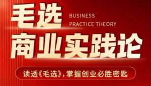 毛选商业实践论，读透《毛选》掌握创业必胜密匙-网创论坛