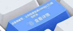 流量爆破营，让你快速加满10000(1万)微信好友-网创论坛