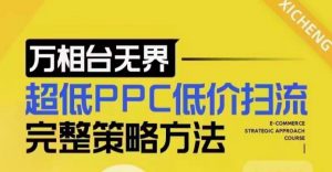 超低PPC低价扫流完整策略方法，最新低价扫流底层逻辑，万相台无界低价扫流实战流程方法-网创论坛