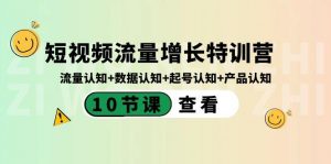 短视频流量增长特训营：流量认知+数据认知+起号认知+产品认知（10节课）-网创论坛