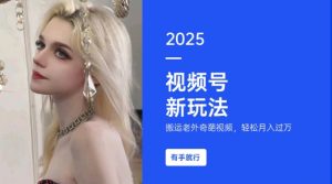 搬运老外奇葩视频，撸视频号分成计划收益，每天只需一小时，新手小白轻松月入过W-网创论坛