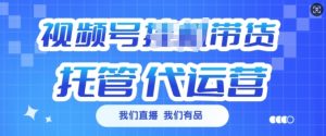 视频号挂J直播带货托管代运营，每个月多挣3k【揭秘】-网创论坛