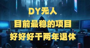 DY无人，目前最稳的项目，矩阵放大边旅游边赚钱，好好好干两年退休-网创论坛