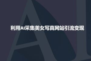 利用AI采集美女写真网站引流变现，引流嘎嘎的-网创论坛