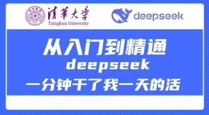 清华大学讲DeepSeek最全教程，从入门到精通，deepseek一分钟干了我一天的活-网创论坛