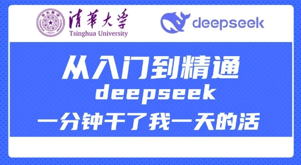 清华大学讲DeepSeek最全教程，从入门到精通，deepseek一分钟干了我一天的活-网创论坛