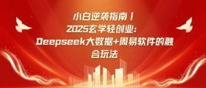 小白逆袭指南，2025玄学轻创业：Deepseek大数据+周易算法的融合玩法-网创论坛