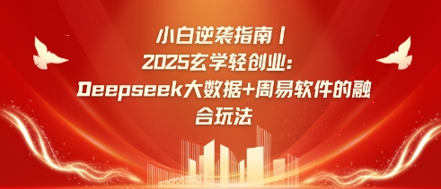 小白逆袭指南，2025玄学轻创业：Deepseek大数据+周易算法的融合玩法-网创论坛
