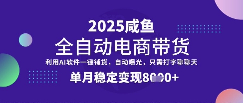 全网首发【闲鱼全自动电商带货】三年磨一剑,一朝露锋芒,单月稳定变现8k+【揭秘】-网创论坛