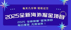 2025最新海外掘金项目 一台电脑轻松日入500+-网创论坛