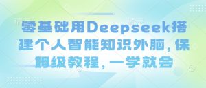零基础用Deepseek搭建个人智能知识外脑，保姆级教程，一学就会-网创论坛