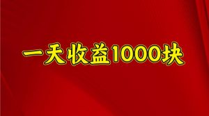 一天收益1000+ 稳定项目，可以做视频号，也可以做快手抖音-网创论坛