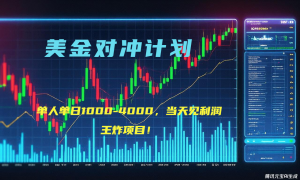 2025年最暴力项目“美金先登计划”最新最强对冲战法，每日实际收益1K-4K-网创论坛