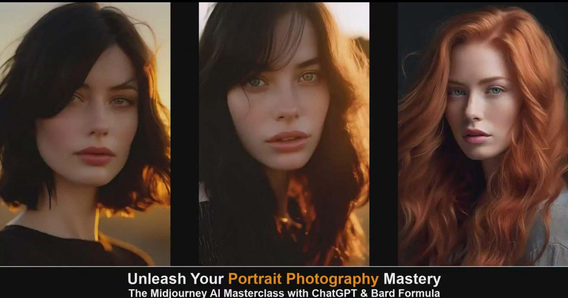 图片[3]-(9312期)Midjourney v5 ChatGPT 和 Bard AI人工智能人像摄影大师班-15节-中英字幕-网创论坛