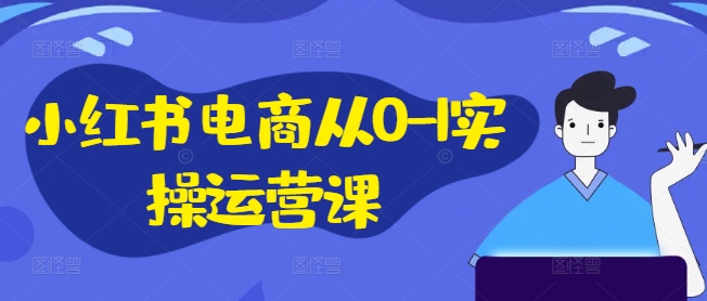 小红书电商从0-1实操运营课，小红书手机实操小红书/IP和私域课/小红书电商电脑实操板块等-网创论坛