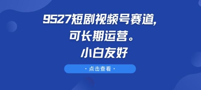 9527短剧视频号赛道，可长期运营，小白友好【揭秘】-网创论坛