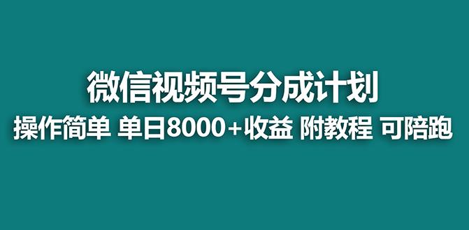 【蓝海项目】视频号分成计划最新玩法，单天收益8000+，附玩法教程，24年…-网创论坛