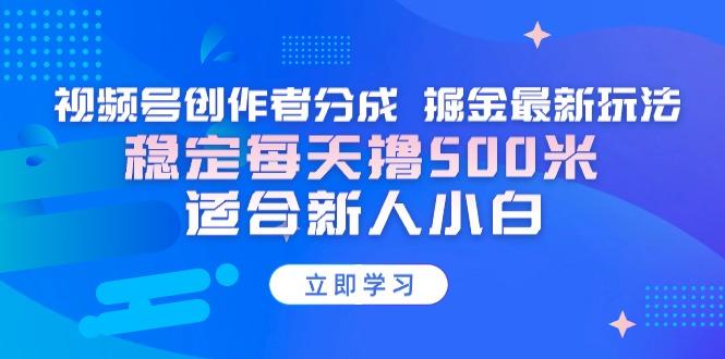 【蓝海项目】视频号创作者分成 掘金最新玩法 稳定每天撸500米 适合新人小白-网创论坛