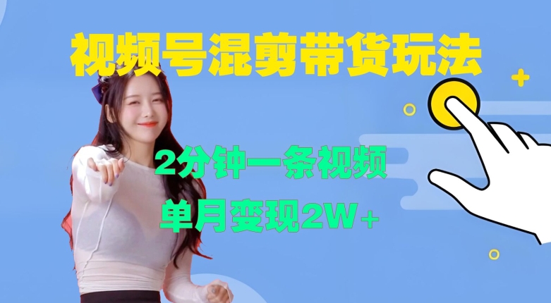 视频号混剪玩法，2分钟一条视频，单月变现2W+【揭秘】-网创论坛