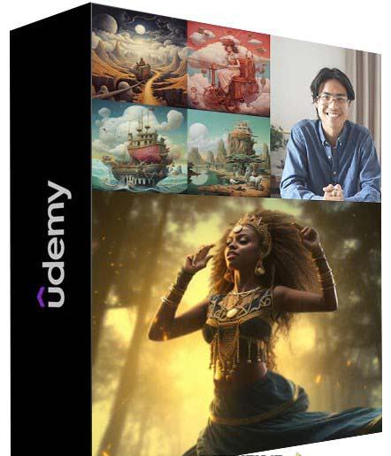 MidjourneyAI绘画艺术生成的大师级写作提示指南教程-8节视频课-中英字幕-网创论坛