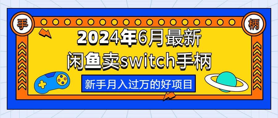 2024年6月最新闲鱼卖switch游戏手柄，新手月入过万的第一个好项目-网创论坛