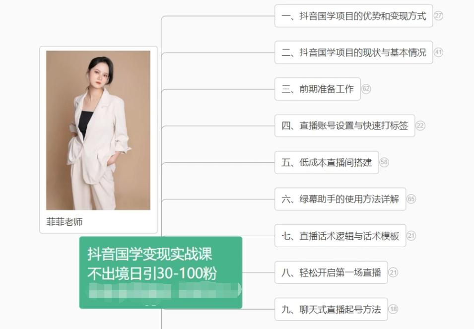 抖音国学变现项目：不出境日引30-100粉实战课程-网创论坛