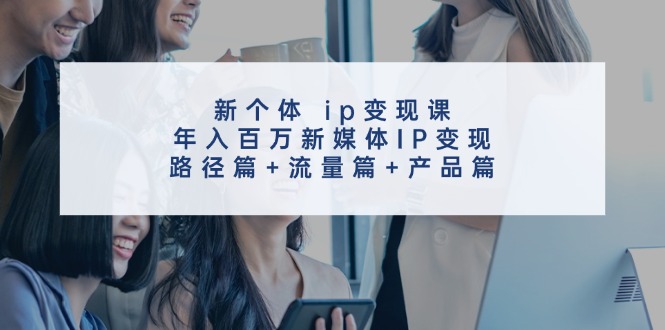 新个体ip变现课，年入百万新媒体IP变现，路径篇+流量篇+产品篇-网创论坛