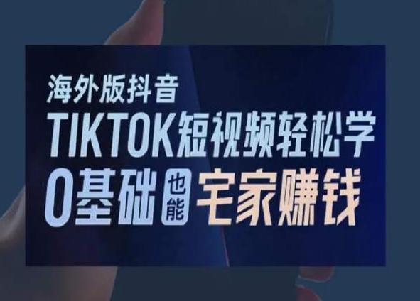 海外版抖音TikTok短视频轻松学，0基础宅家也能赚钱-网创论坛