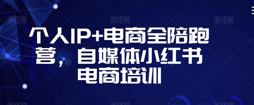 个人IP+电商全陪跑营，自媒体小红书电商培训-网创论坛