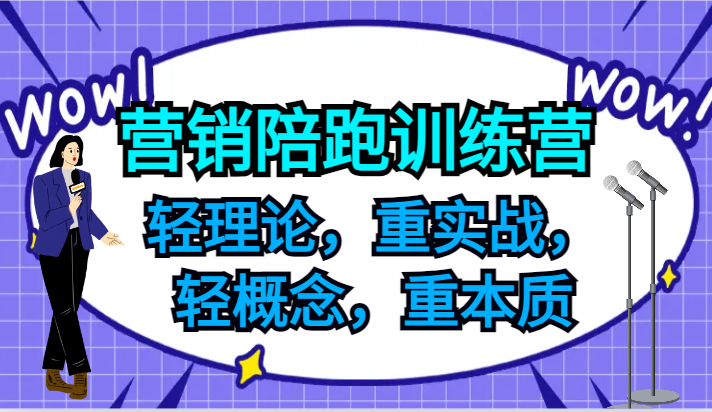 营销陪跑训练营，轻理论，重实战，轻概念，重本质，适合中小企业和初创企业的老板-网创论坛