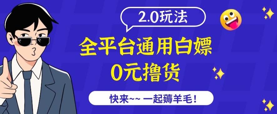 外面收费2980的全平台通用白嫖撸货项目2.0玩法【仅揭秘】-网创论坛