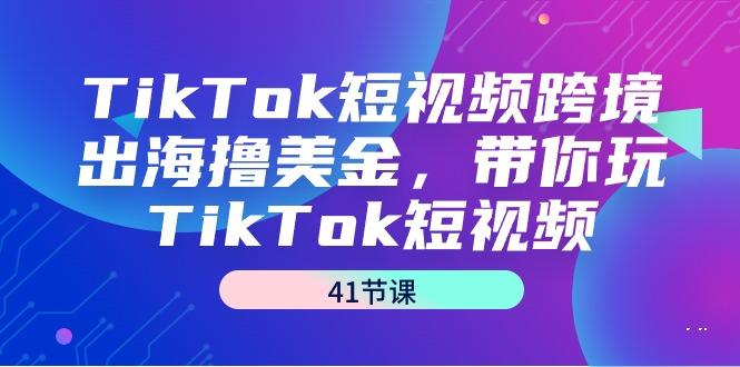TikTok短视频跨境出海撸美金，带你玩TikTok短视频(41节课)-网创论坛