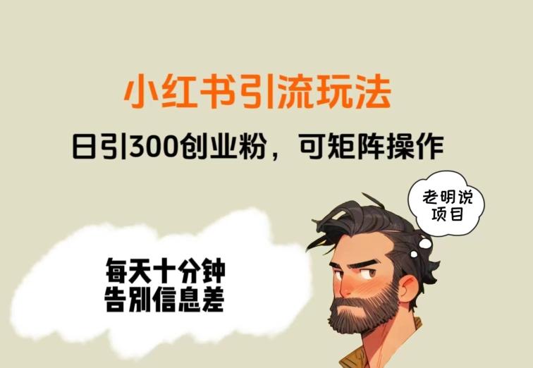 靠小红书视频日印300粉，两分钟一个视频轻松矩阵-网创论坛
