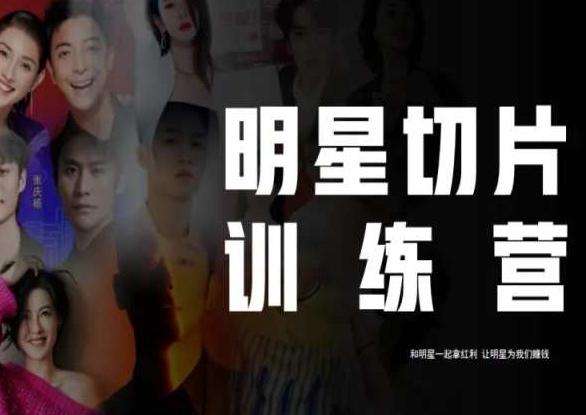 王子·明星切片线上训练营（2023），和明星一起拿红利，让明星为我们赚钱-网创论坛