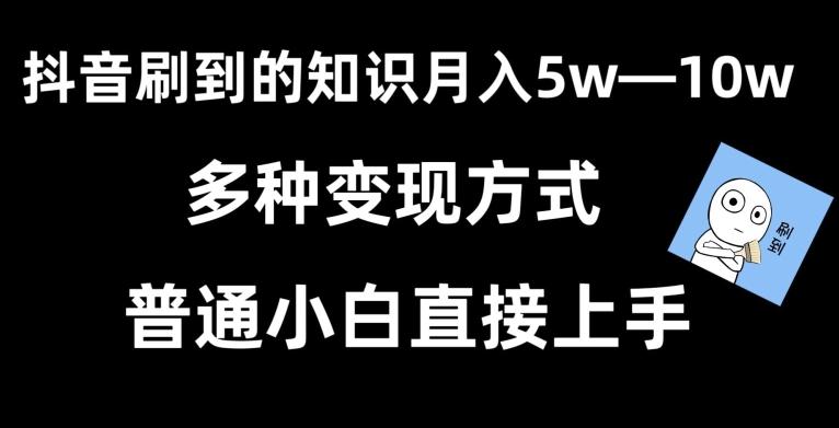 抖音刷到的知识，每天只需2小时，日入2000+，暴力变现，普通小白直接上手【揭秘】-网创论坛