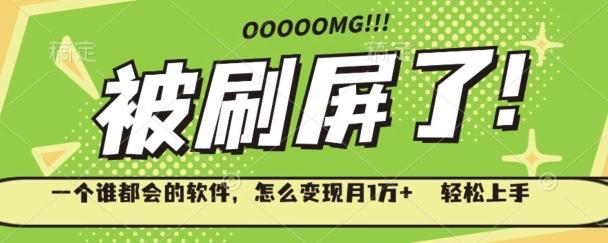 一个谁都会的软件，怎么变现月1万+轻松上手-网创论坛