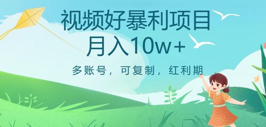 视频号暴利项目，多账号，可复制，红利期，月入10w+【揭秘】-网创论坛