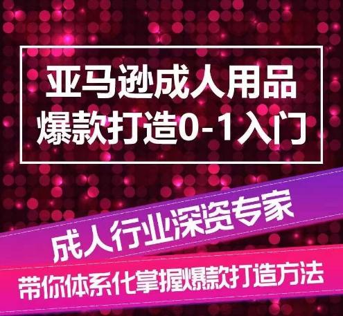 亚马逊成人用品爆款打造0-1入门，系统化讲解亚马逊成人用品爆款打造的流程-网创论坛