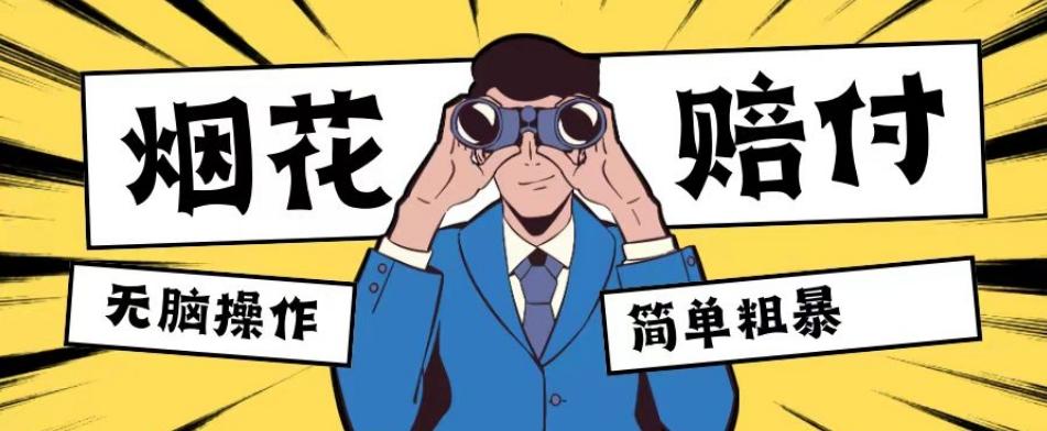 最新蓝海玩法，烟花爆竹赔付，单订单赔付200-500无脑操作【仅揭秘】-网创论坛