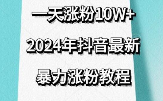 抖音最新暴力涨粉教程，视频去重，一天涨粉10w+，效果太暴力了，刷新你们的认知【揭秘】-网创论坛