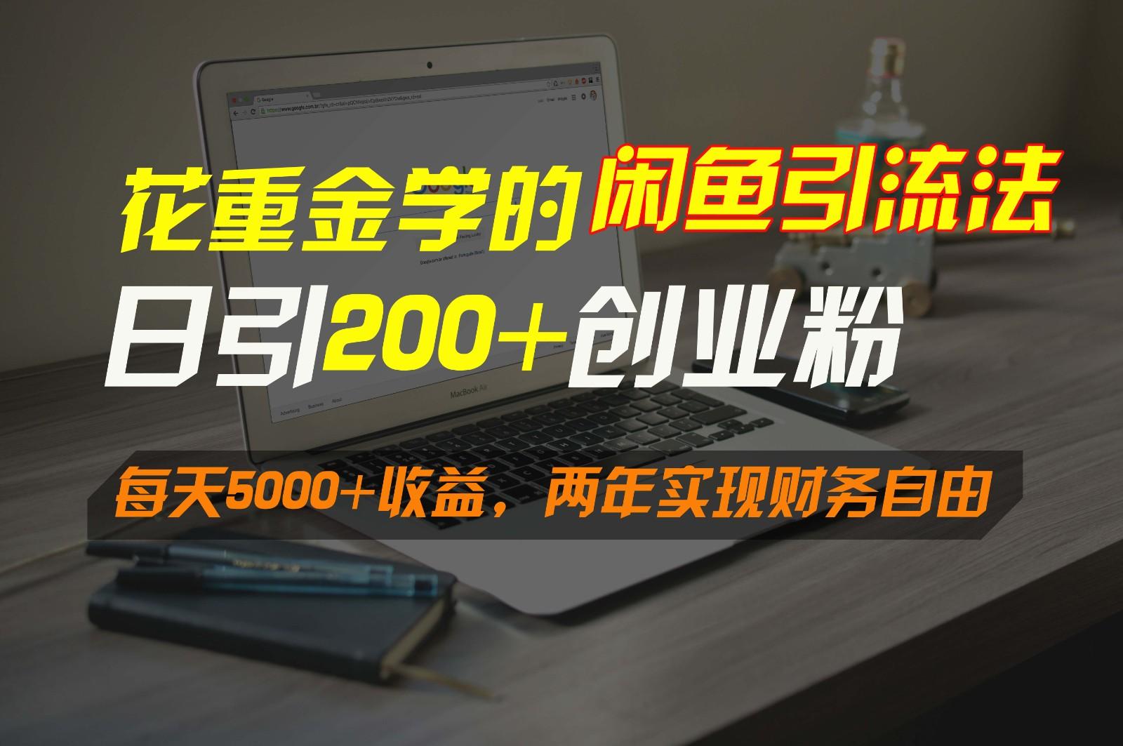 花重金学的闲鱼引流法，日引流300+创业粉，每天5000+收益，两年实现财务自由-网创论坛