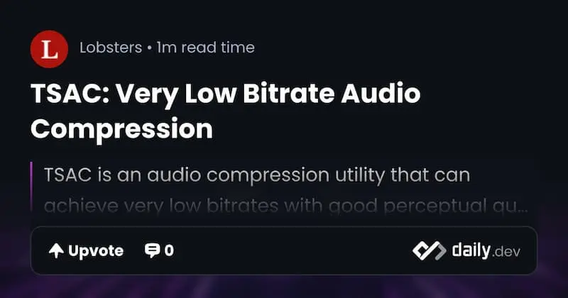 TSAC ｜音频压缩-网创论坛