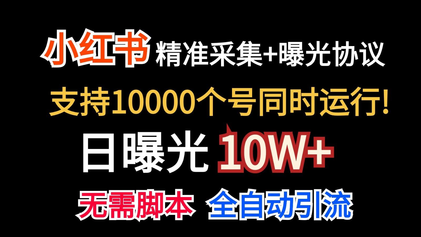 价值10万！小红书自动精准采集＋日曝光10w＋-网创论坛