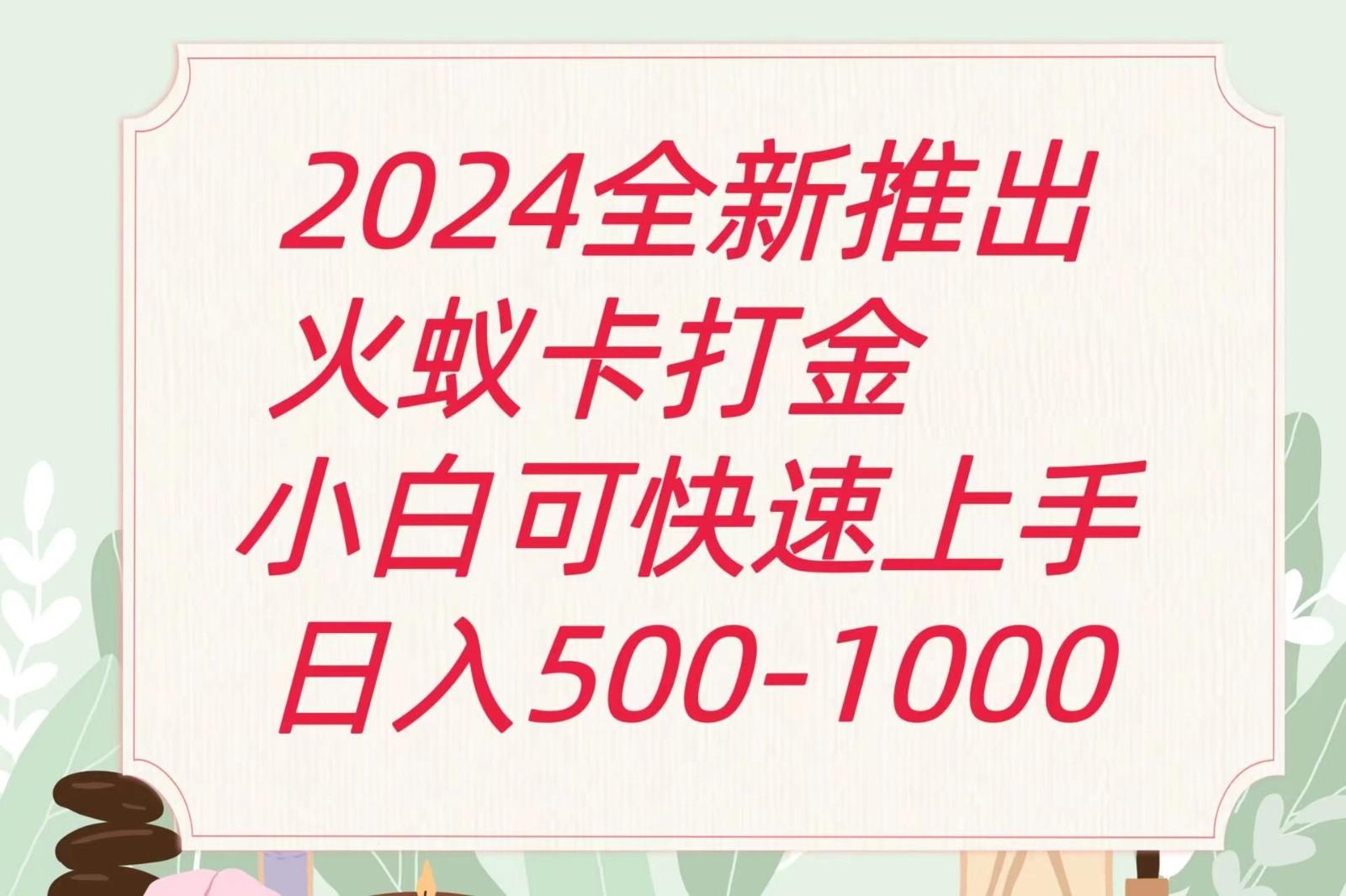 2024火蚁卡打金最新玩法和方案，单机日收益600+-网创论坛