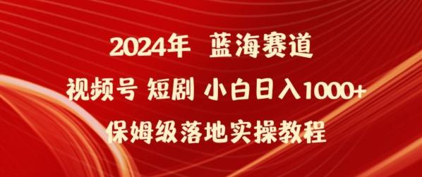 2024年视频号短剧新玩法小白日入1000+保姆级落地实操教程【揭秘】-网创论坛