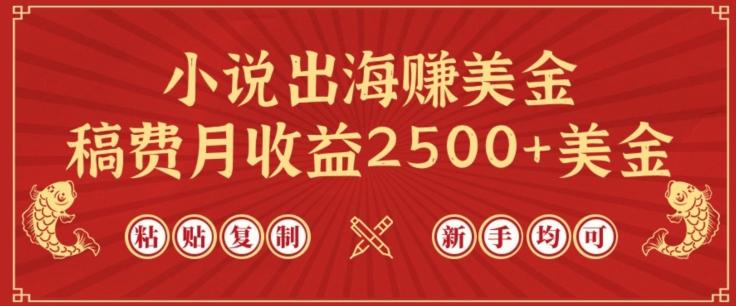 小说出海赚美金，稿费月收益2500+美金，仅需chatgpt粘贴复制，新手也能玩转【揭秘】-网创论坛