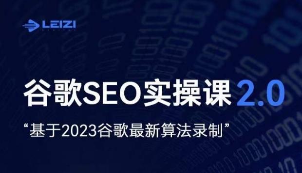 雷子·谷歌SEO 2.0实战课，独立站询盘自由必备，基于2023谷歌最新算法录制-网创论坛