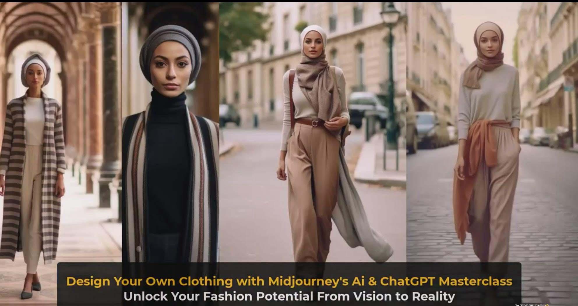 图片[10]-利用 Midjourneys Ai 人工智能设计自己的服装AI大师班-10节课-中英字幕-网创论坛